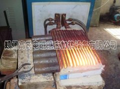 高頻淬火設(shè)備對(duì)圓鋼進(jìn)行局部透熱熱處理